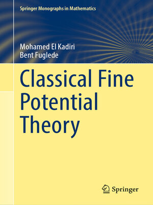 cover image of Classical Fine Potential Theory